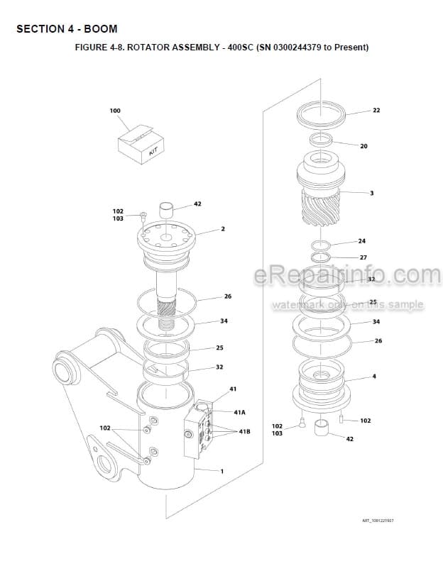 Photo 5 - JLG 400SC 460SJC PVC2001 Illustrated Parts Manual Boom Lift 31215020