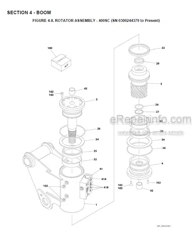 Photo 5 - JLG 400SC 460SJC PVC2001 Illustrated Parts Manual Boom Lift 31215020