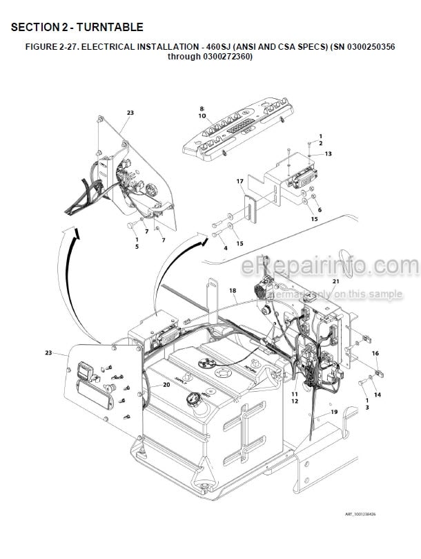 Photo 6 - JLG 400S 460SJ Illustrated Parts Manual Boom Lift 3121672 SN3