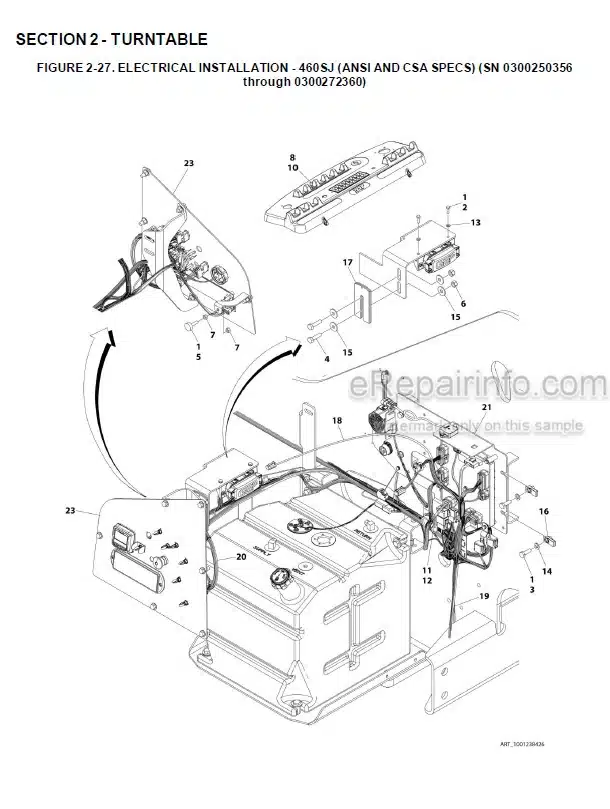 Photo 4 - JLG 400S 460SJ Illustrated Parts Manual Boom Lift 3121672 SN3