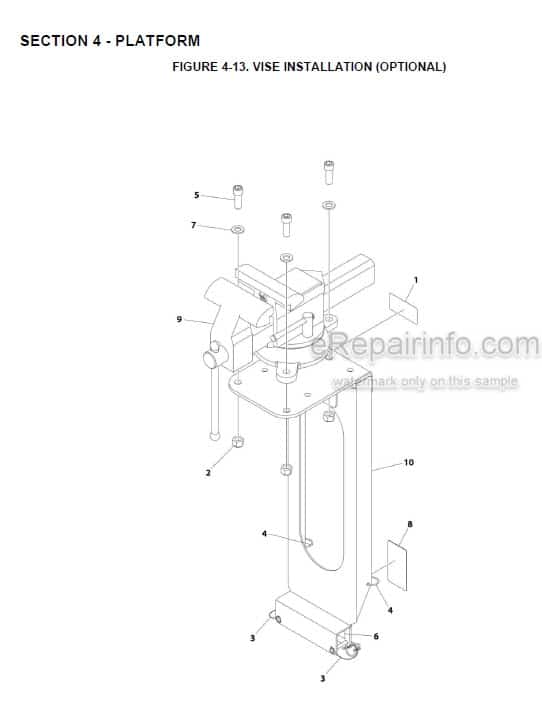 Photo 6 - JLG CM25RT CM33RT CM40RT Illustrated Parts Manual Scissor Lift