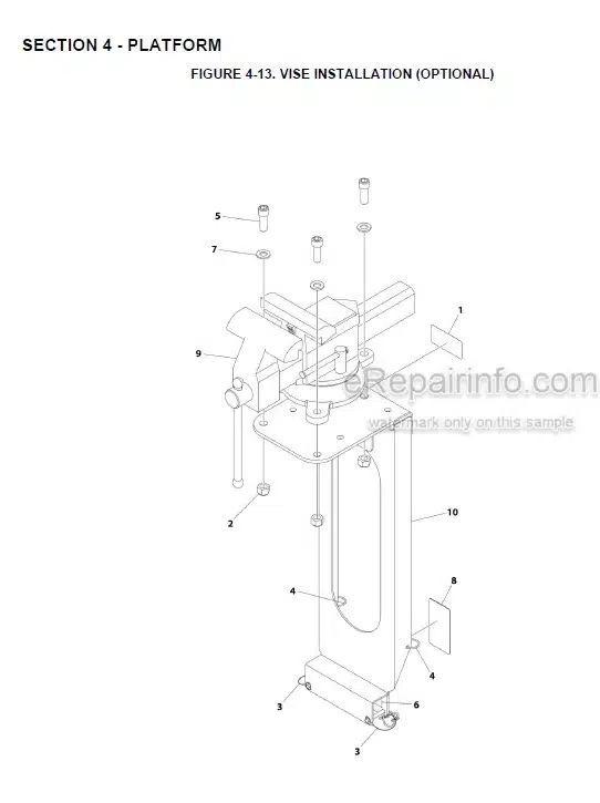 Photo 10 - JLG 4045R Illustrated Parts Manual Scissor Lift 3121753