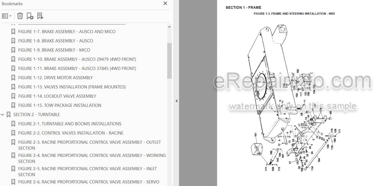 Photo 3 - JLG 40H 40H-6 Illustrated Parts Manual Boom Lift 3120241