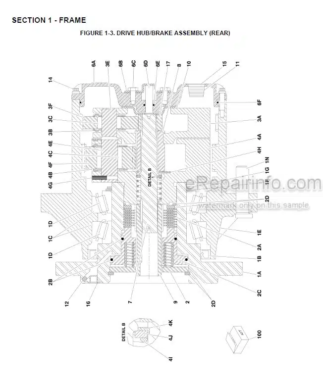 Photo 8 - JLG 510AJ Illustrated Parts Manual Boom Lift 3121182 SN1