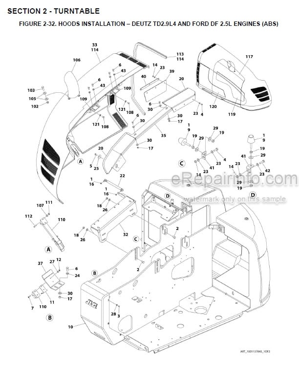 Photo 7 - JLG 600AJ HC3 PVC2001 Illustrated Parts Manual Boom Lift 31215882
