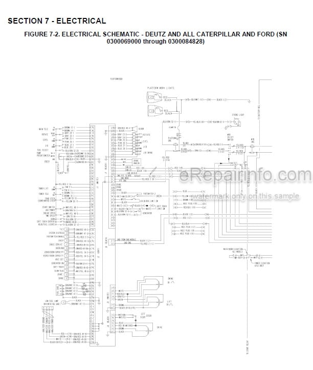 Photo 4 - JLG 600A 600AJ Illustrated Parts Manual Boom Lift SN2