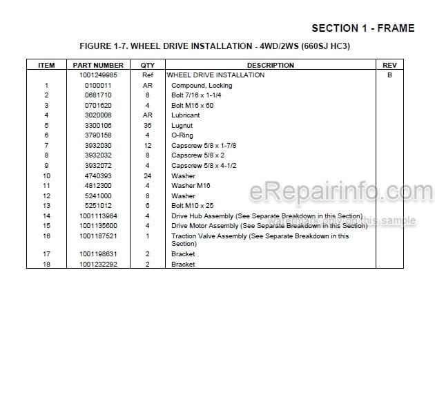 Photo 5 - JLG 600S HC3 660SJ HC3 PVC2001 Illustrated Parts Manual Boom Lift 31215909