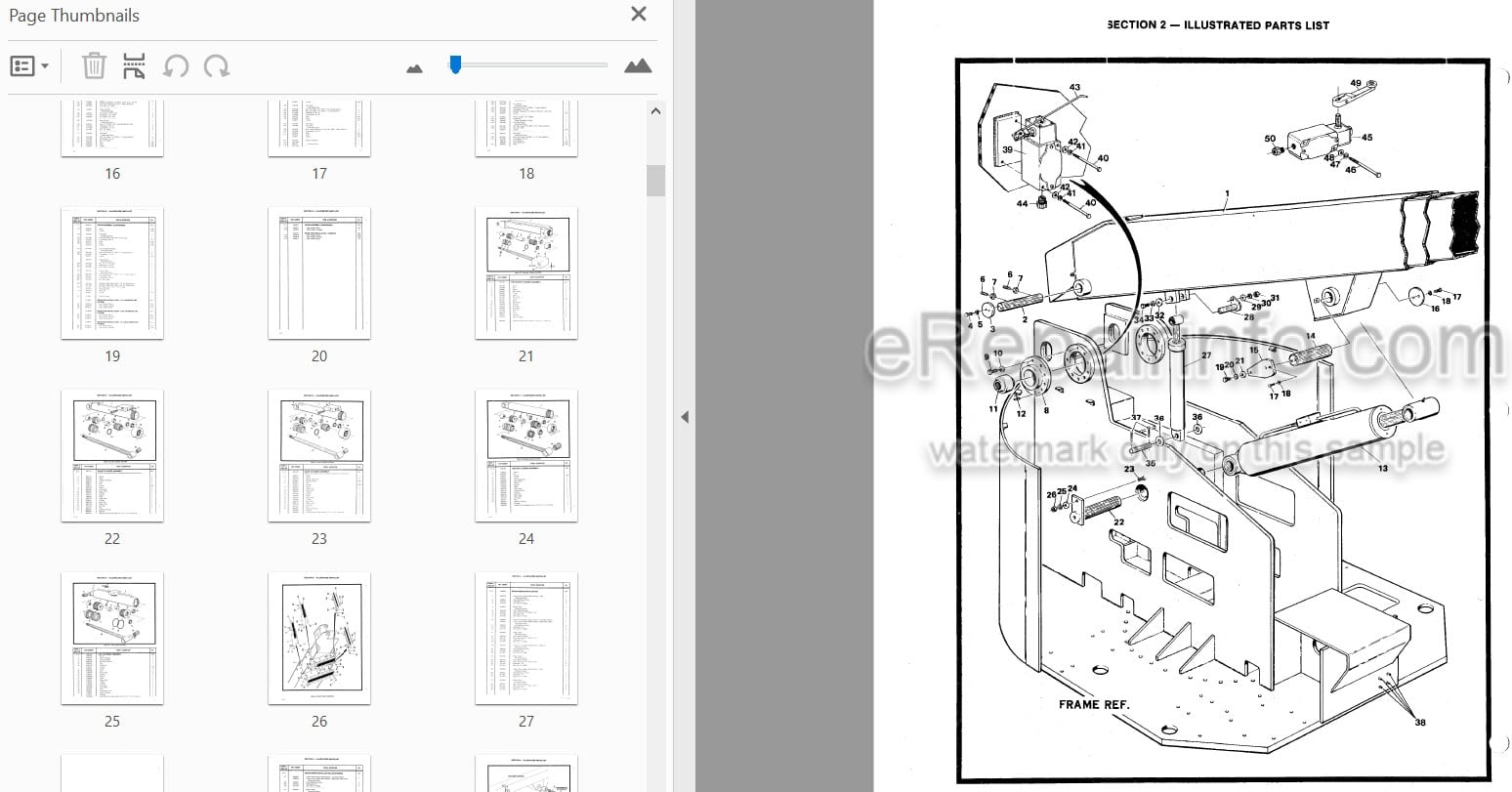Photo 3 - JLG 60HT 60HTH Illustrated Parts Manual Boom Lift 3120258