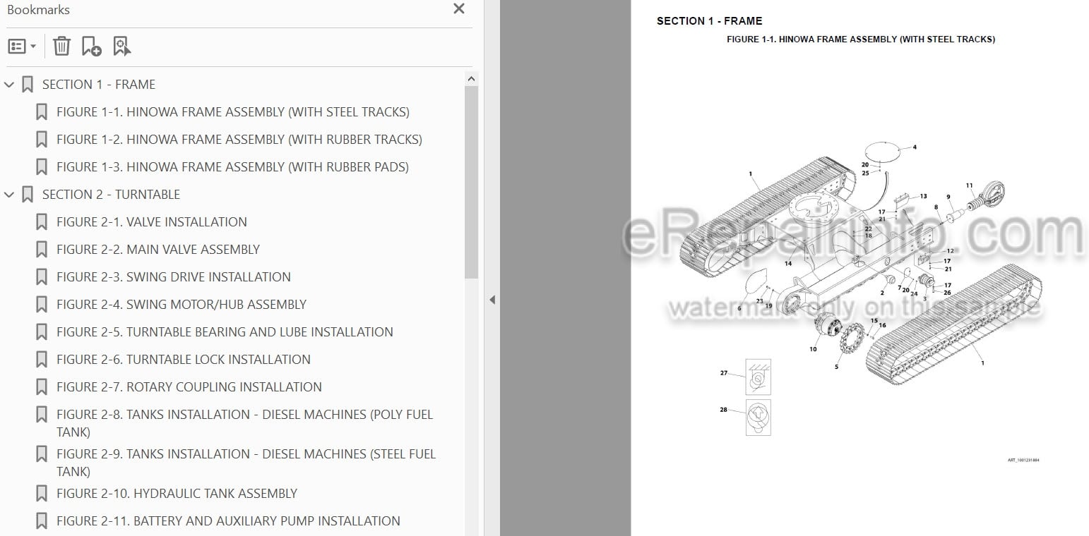 Photo 3 - JLG 660SJC PVC2001 2007 Illustrated Parts Manual Boom Lift 31215038