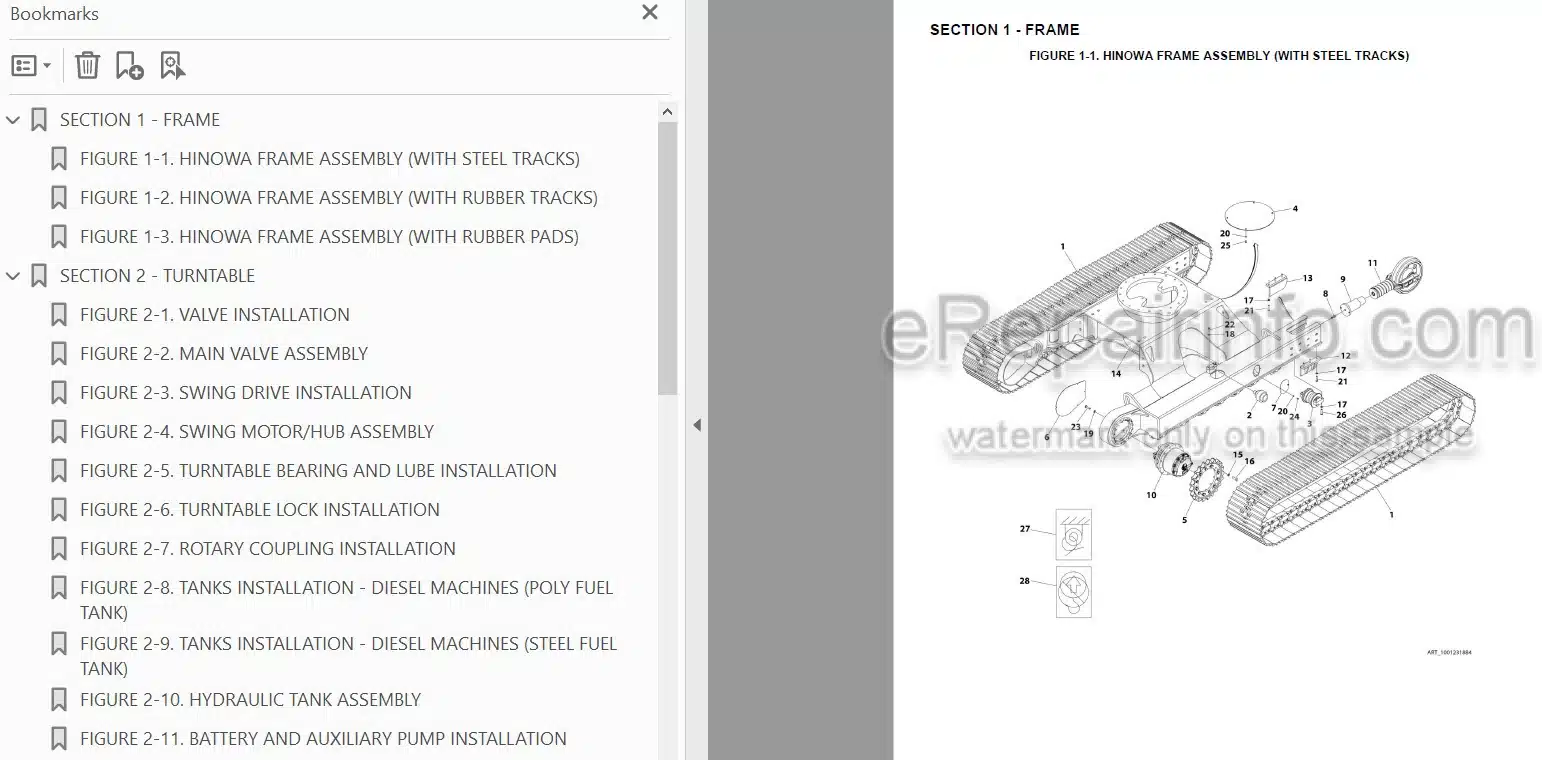 Photo 3 - JLG 660SJC PVC2001 2007 Illustrated Parts Manual Boom Lift 31215038