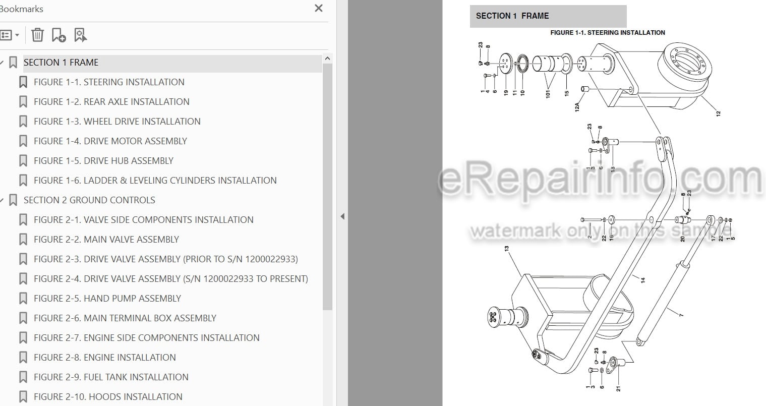 Photo 3 - JLG 67SL Illustrated Parts Manual Scissor Lift
