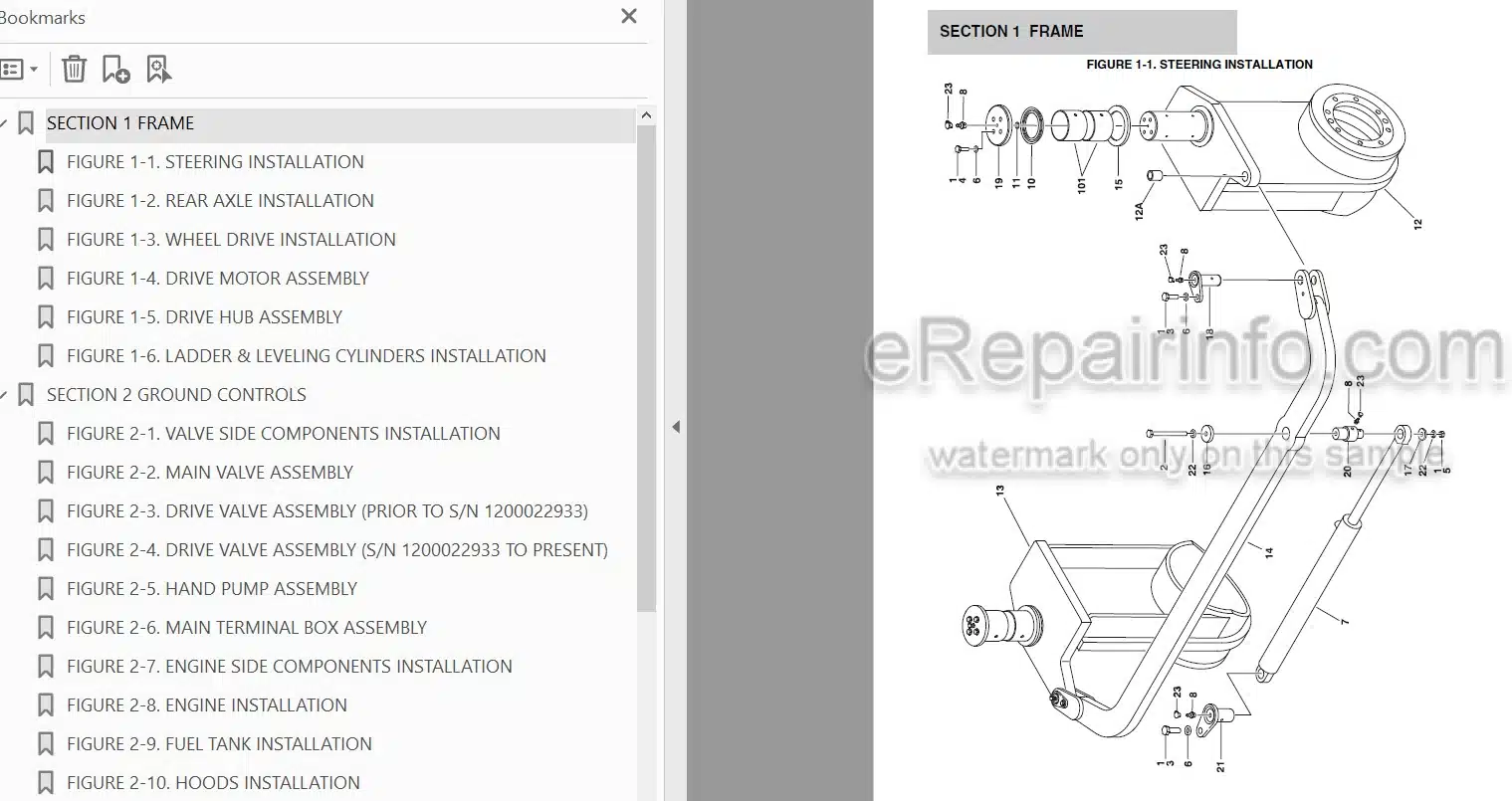 Photo 3 - JLG 67SL Illustrated Parts Manual Scissor Lift