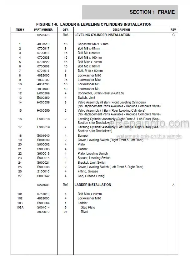 Photo 5 - JLG 67SL Illustrated Parts Manual Scissor Lift
