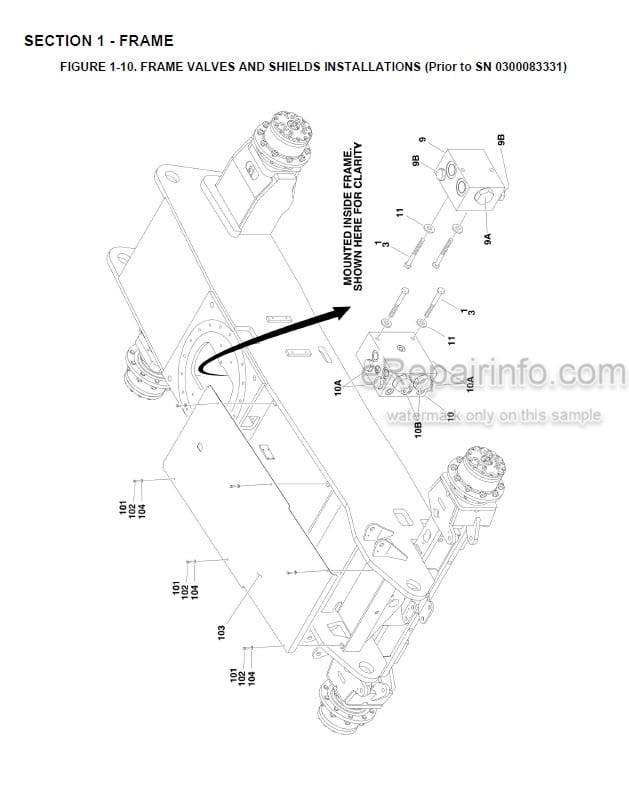 Photo 8 - JLG 800S 860SJ Illustrated Parts Manual Boom Lift SN1