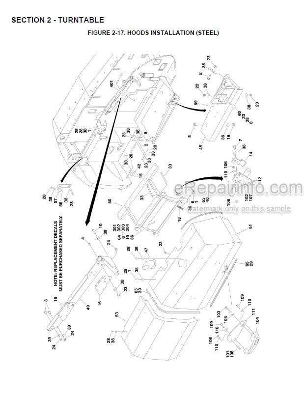 Photo 9 - JLG 800S 860SJ Illustrated Parts Manual Boom Lift 3121270 SN2