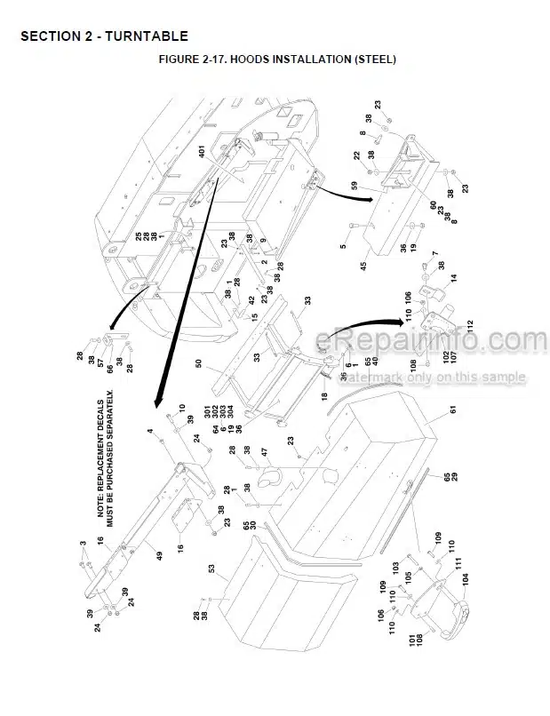 Photo 4 - JLG 800S 860SJ Illustrated Parts Manual Boom Lift 3121270 SN2