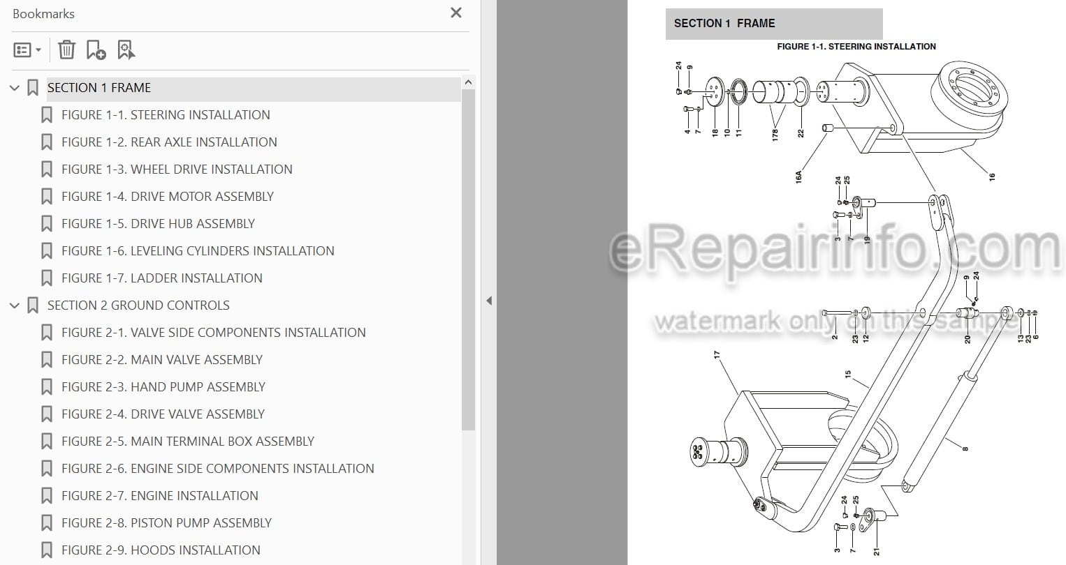 Photo 3 - JLG 80SL Illustrated Parts Manual Scissor Lift