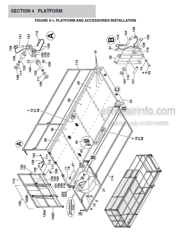 Photo 7 - JLG 67SL Illustrated Parts Manual Scissor Lift