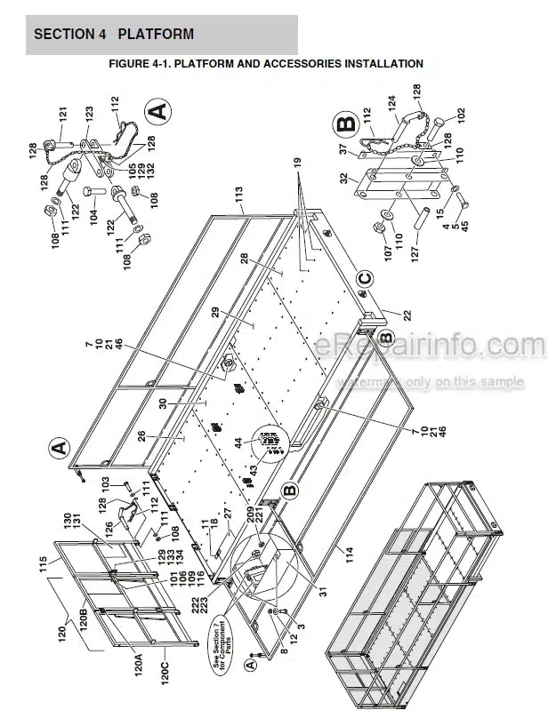 Photo 4 - JLG 80SL Illustrated Parts Manual Scissor Lift