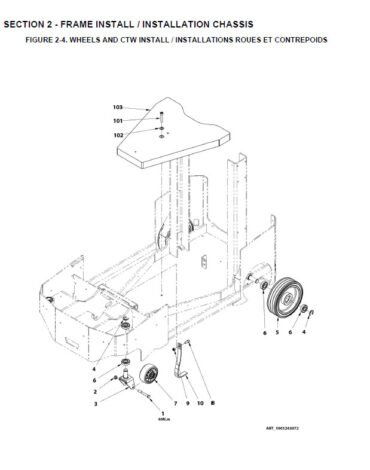 Photo 2 - JLG DSP M DSPI M Illustrated Parts Manual Vertical Mast 31210301