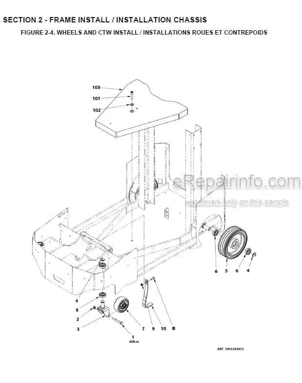Photo 1 - JLG DSP M DSPI M Illustrated Parts Manual Vertical Mast 31210301