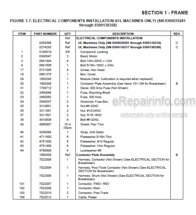 Photo 5 - JLG E300A E300AJ E300AJP Illustrated Parts Manual Boom Lift