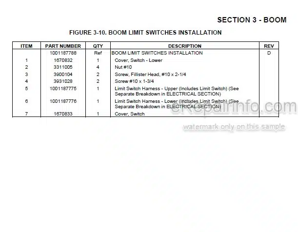 Photo 5 - JLG E400AN E400AJPN PVC2001 2007 Illustrated Parts Manual Boom Lift 31215011