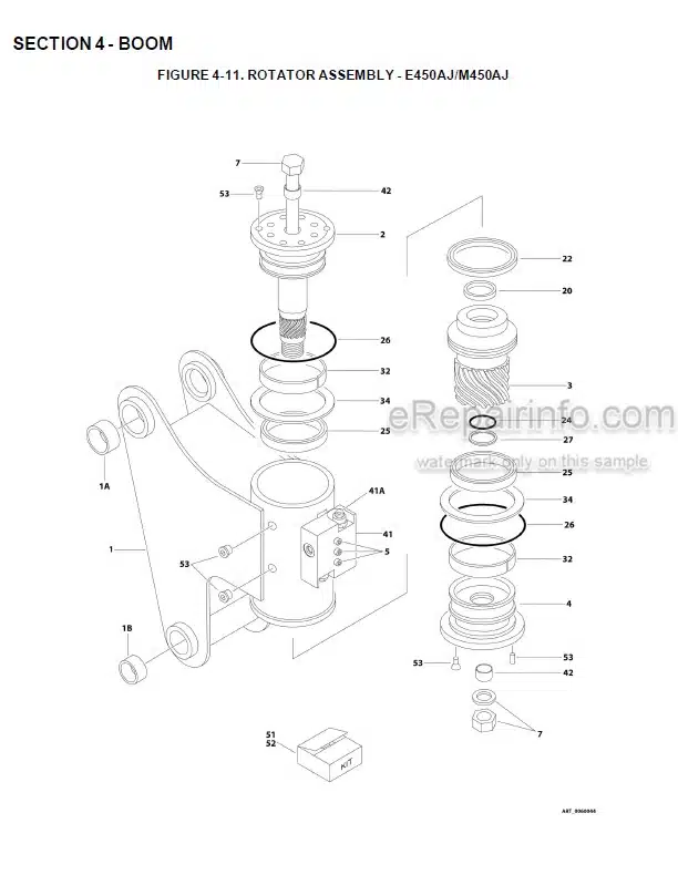 Photo 12 - JLG E450A E450AJ M450AJ Illustrated Parts Manual Boom Lift 3121715 SN2