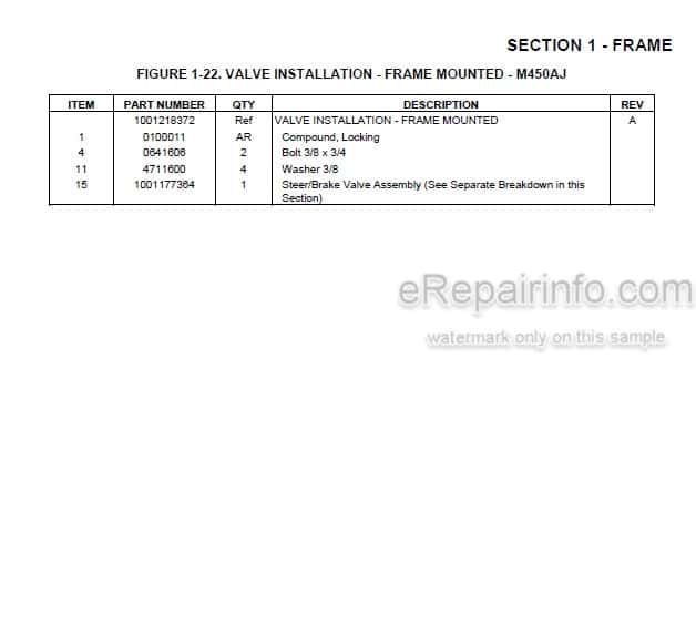 Photo 5 - JLG E450A E450AJ M450AJ PVC2001 Illustrated Parts Manual Boom Lift 31215014