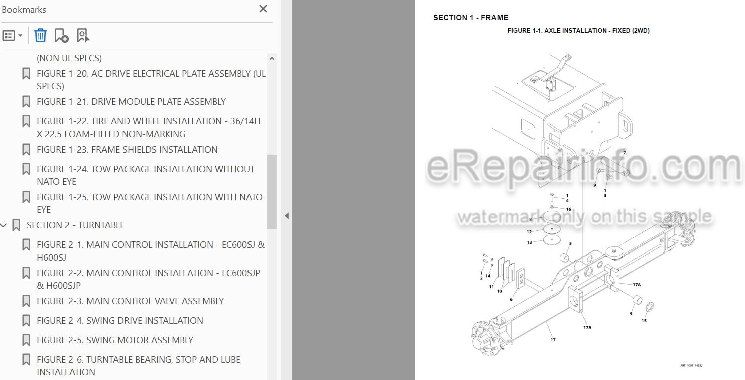 Photo 3 - JLG EC600SJ EC600SJP H600SJ H600SJP PVC2001 Illustrated Parts Manual Boom Lift 31215029