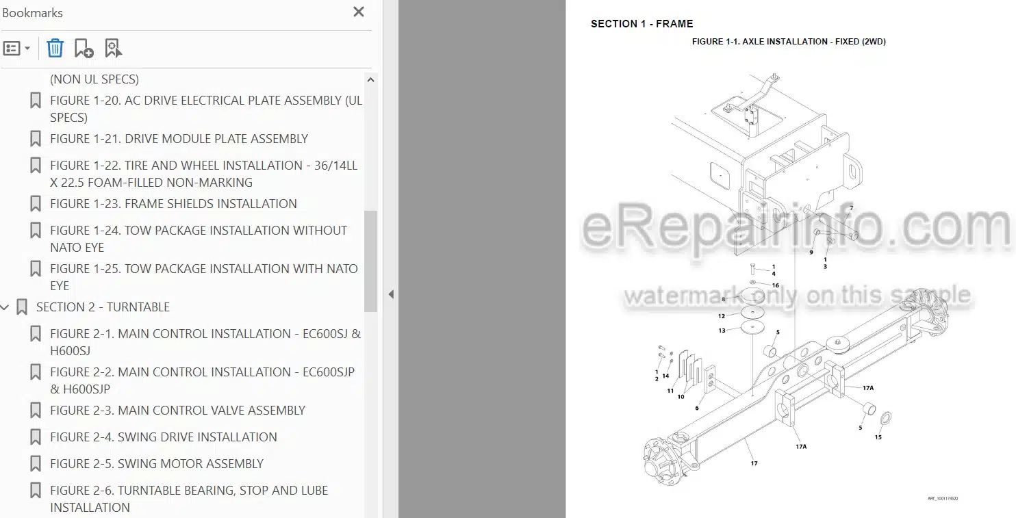 Photo 3 - JLG EC600SJ EC600SJP H600SJ H600SJP PVC2001 Illustrated Parts Manual Boom Lift 31215029