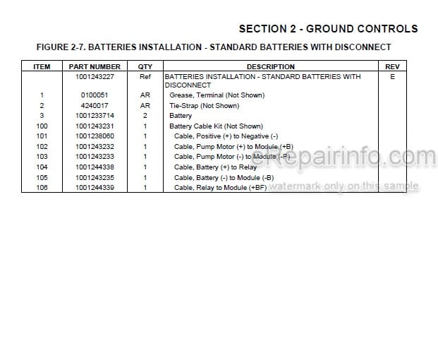 Photo 5 - JLG ES1330L Illustrated Parts Manual Scissor Lift 3121795