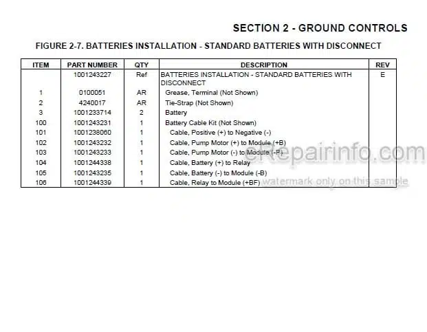 Photo 5 - JLG ES1330L Illustrated Parts Manual Scissor Lift 3121795