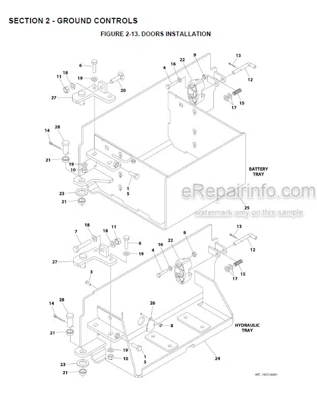 Photo 6 - JLG ES1932 ES1932I PVC1910 2004 Illustrated Parts Manual Scissor Lift 31215920