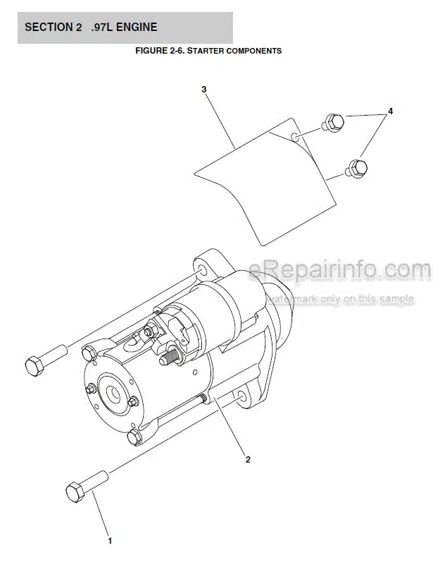 Photo 3 - JLG GM Illustrated Parts Manual Engine Parts Supplement 3121245