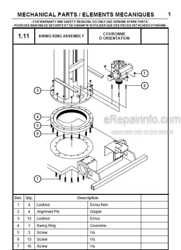 Photo 2 - JLG Grove Delta Toucan 860 Spare Parts Manual Mast Boom Lift MA0088-00