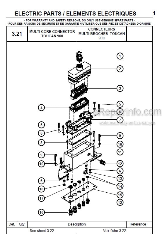Photo 1 - JLG Grove Delta Toucan 900EH Spare Parts Manual Mast Boom Lift MA0087-00