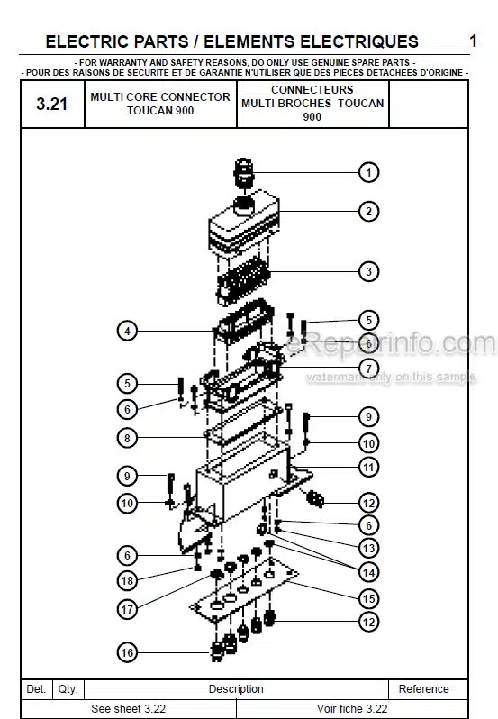 Photo 2 - JLG Grove Delta Toucan 900EH Spare Parts Manual Mast Boom Lift MA0087-00