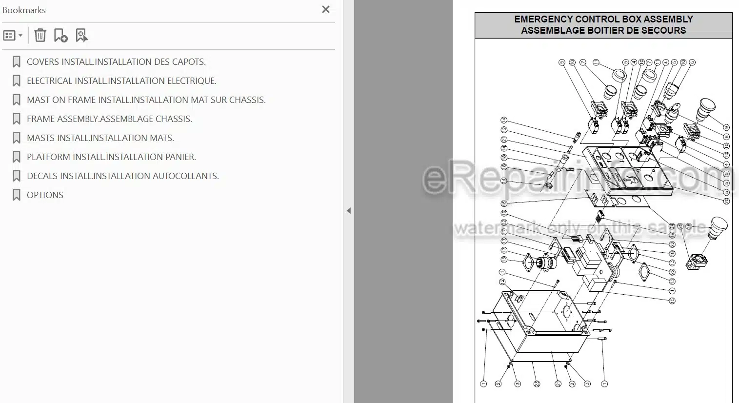 Photo 4 - JLG Grove Junior 6A 6A DI Spare Parts Manual Mast Boom Lift MA0261-00