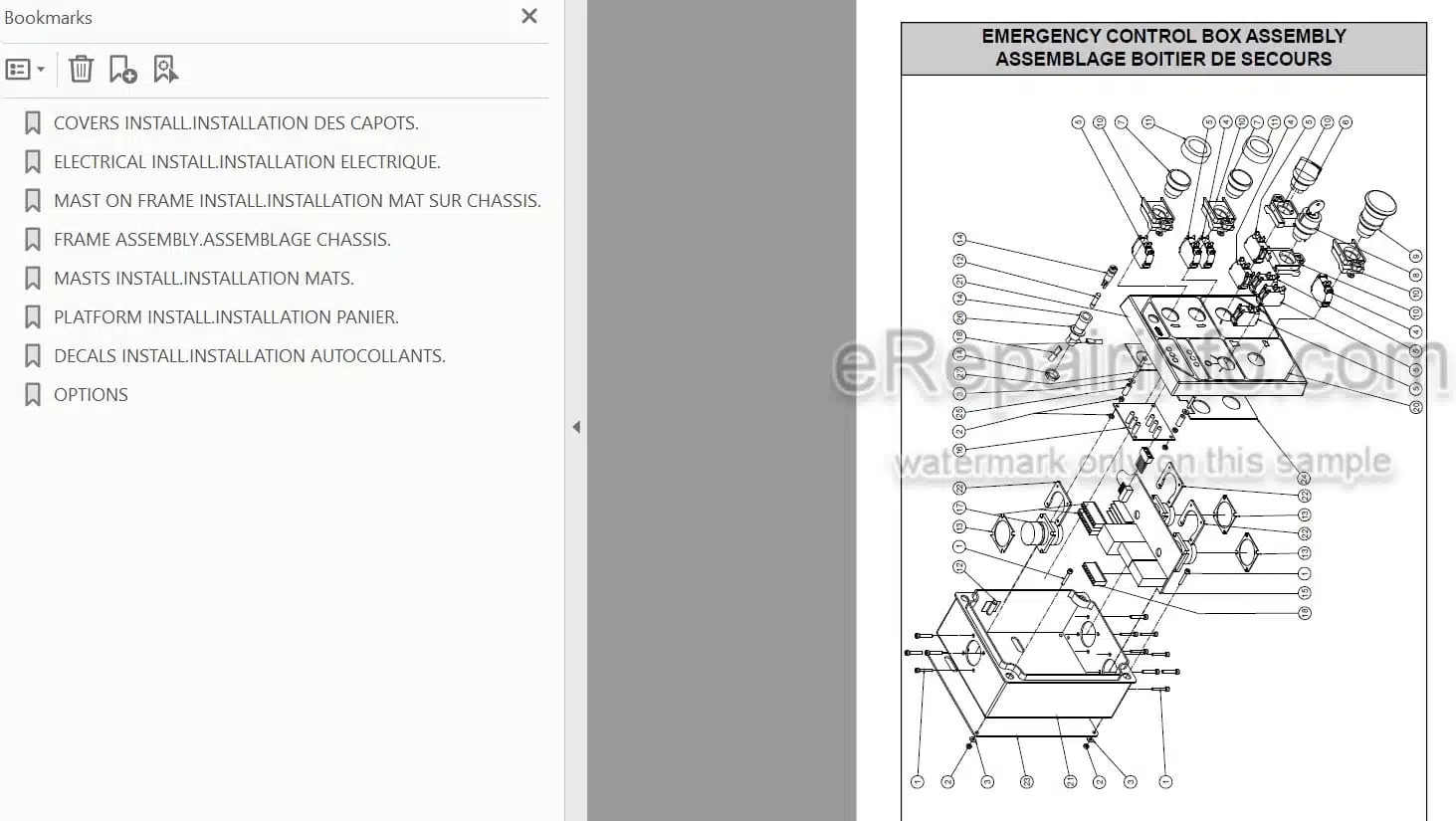 Photo 3 - JLG Grove Junior 8 8DI Spare Parts Manual Mast Boom Lift