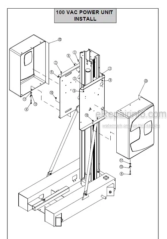 Photo 5 - JLG Grove PM41AC PM41DC Spare Parts Manual Mast Boom Lift