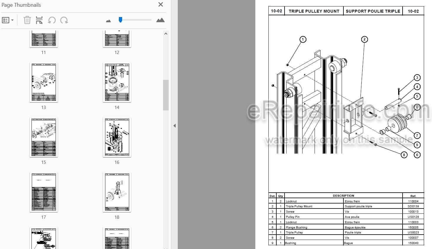 Photo 3 - JLG Grove Toucan 860 Spare Parts Manual Mast Boom Lift MA0088-01