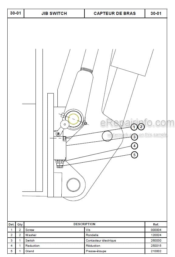 Photo 4 - JLG Grove Toucan 860 Spare Parts Manual Mast Boom Lift MA0088-01