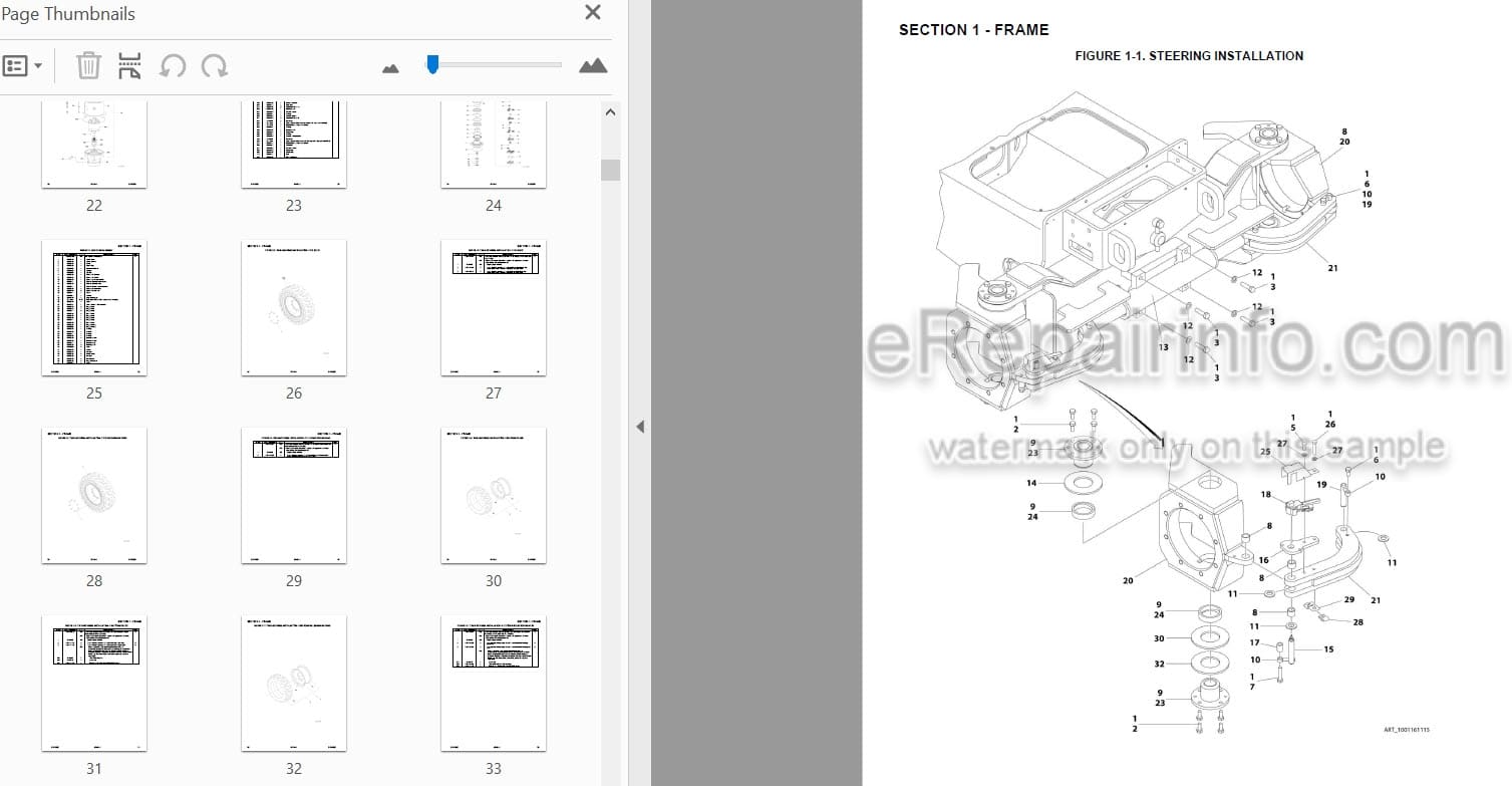Photo 4 - JLG H340AJ PVC2001 2007 Illustrated Parts Manual Boom Lift 31215008