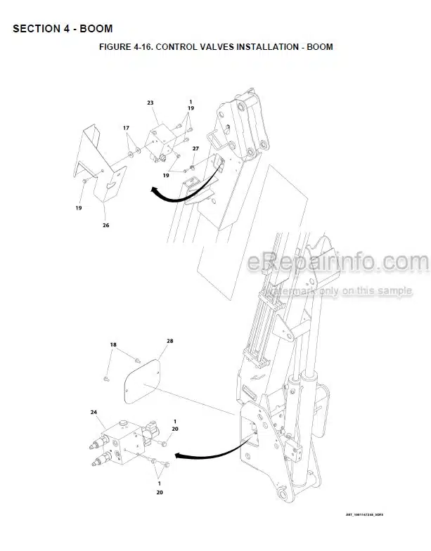 Photo 8 - JLG H340AJ PVC2001 2007 Illustrated Parts Manual Boom Lift 31215008