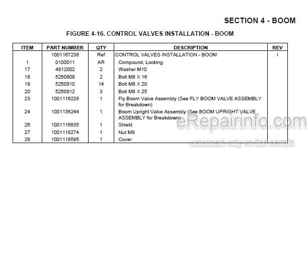 Photo 3 - JLG H340AJ PVC2001 2007 Illustrated Parts Manual Boom Lift 31215008