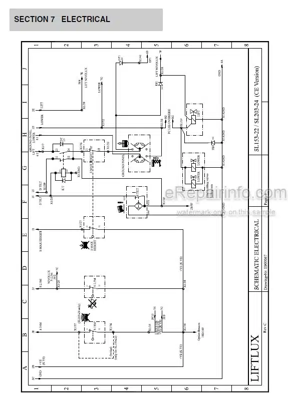 Photo 4 - JLG Liftlux 203-24 Illustrated Parts Manual Scissor Lift SN2