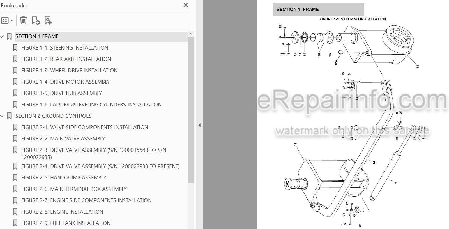 Photo 3 - JLG Liftlux 203-24 Illustrated Parts Manual Scissor Lift SN2