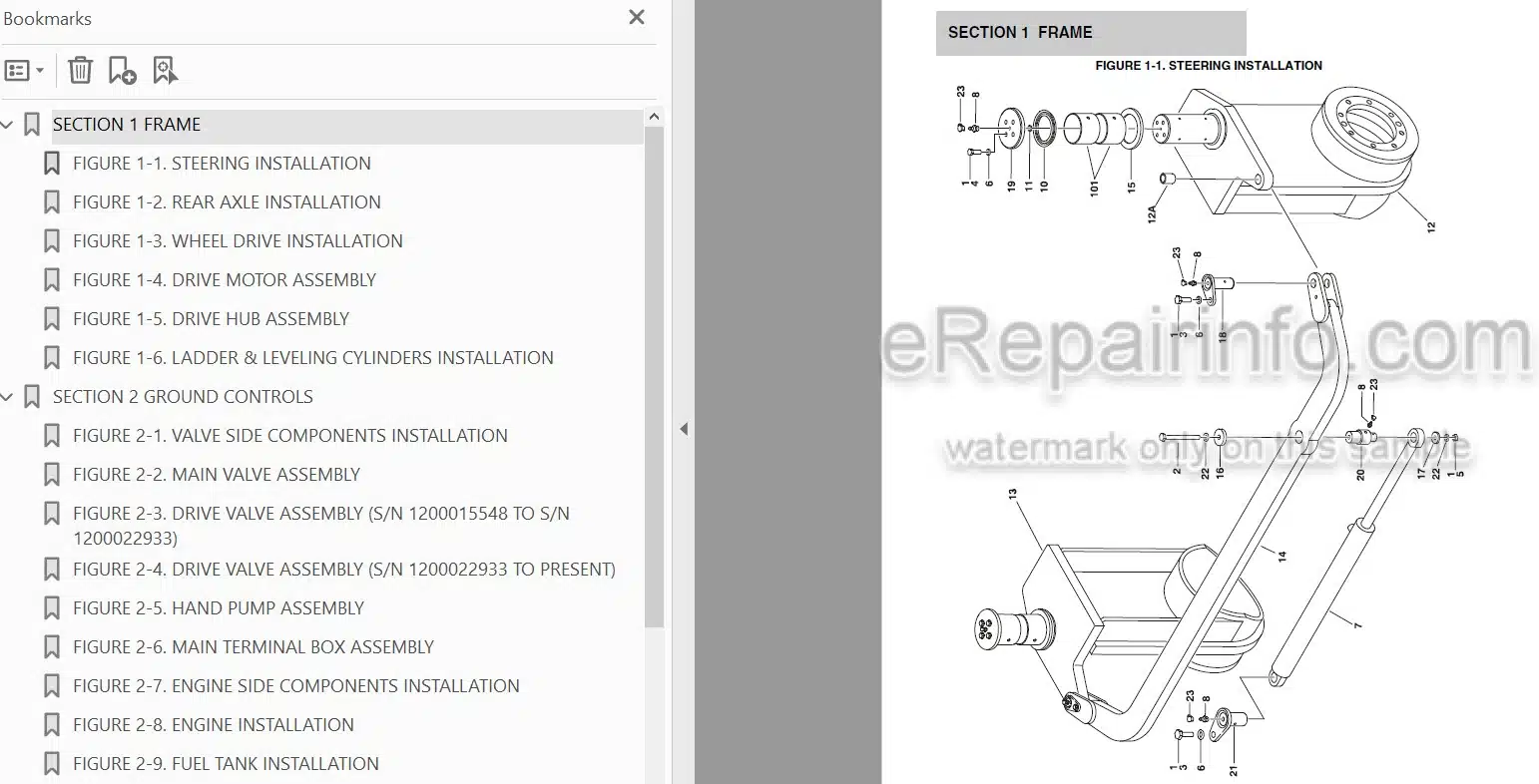 Photo 3 - JLG Liftlux 203-24 Illustrated Parts Manual Scissor Lift SN2