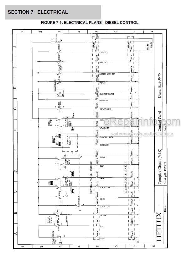 Photo 4 - JLG Liftlux 260-25 Illustrated Parts Manual Scissor Lift 3121317 SN2